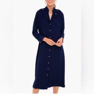 Tuckernuck Pomander Place Admiral Blue Anderson Dress Large